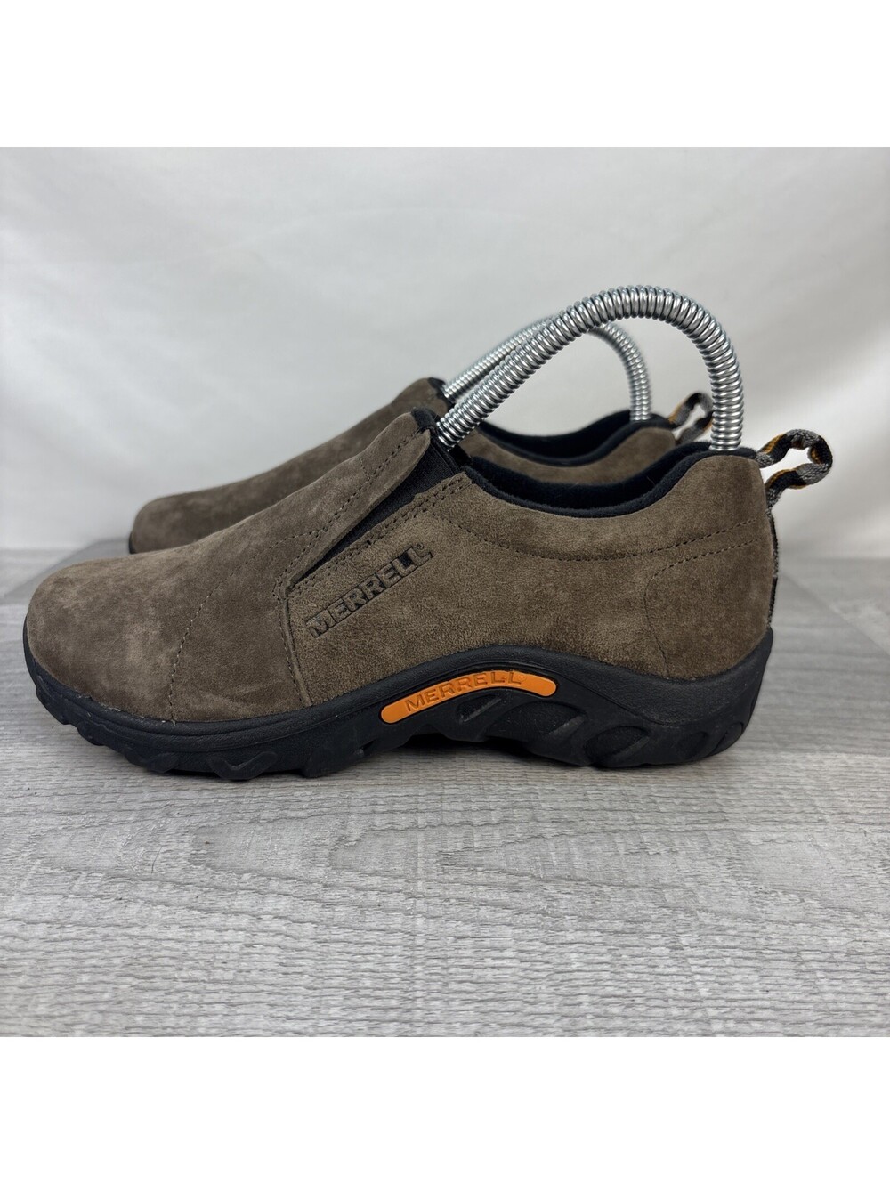 Merrell Jungle Moc Kids Brown Suede Slip On Shoes Size 4 / Women's 5.5